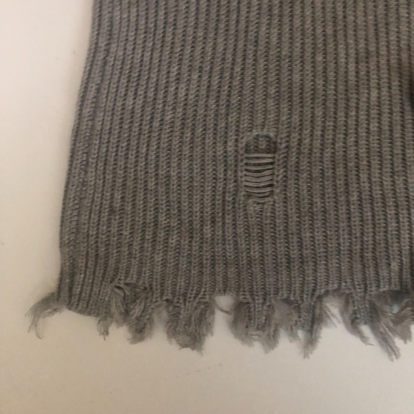 SEN1 Distressed, Cashmere Blend, Ribbed Sweater small to med fit - Picture 12 of 12